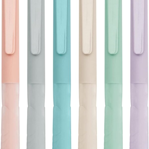 Ballpoint Pens 1.0mm Medium Point Black Ink Pens Retractable | Cute Pens Ballpoint Smooth Writing Pens with Super Soft Grip for Nurses Teachers (6-pack)