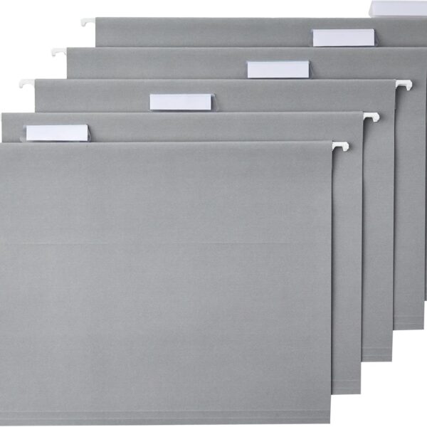 Hanging File Folders,  Size, Gray, 25-Pack