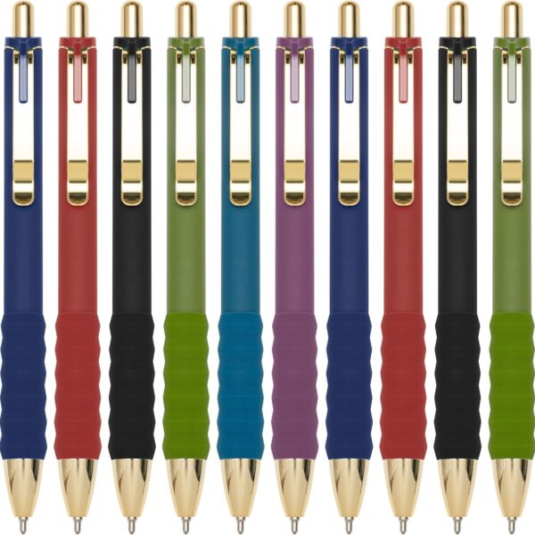 Ballpoint Pens Black Ink Ball Point Pen with Super Soft Grip Medium Point 1.0mm for Office (Vintage 12-count)
