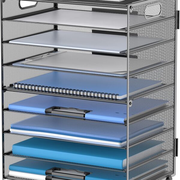 9-Tier Desktop Document Organizer Rack